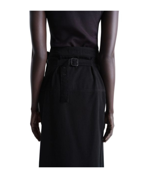 Shop Lemaire Skirt With Slit In Black