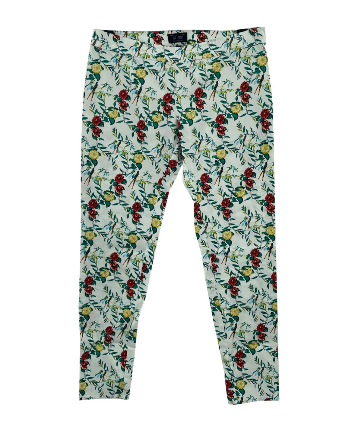 Shop Armani Jeans Printed Design Casual Pants In Gray
