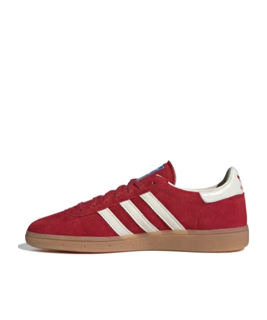 Adidas Originals Red Calf Leather Bos Taurus Low Top Sneakers In Red