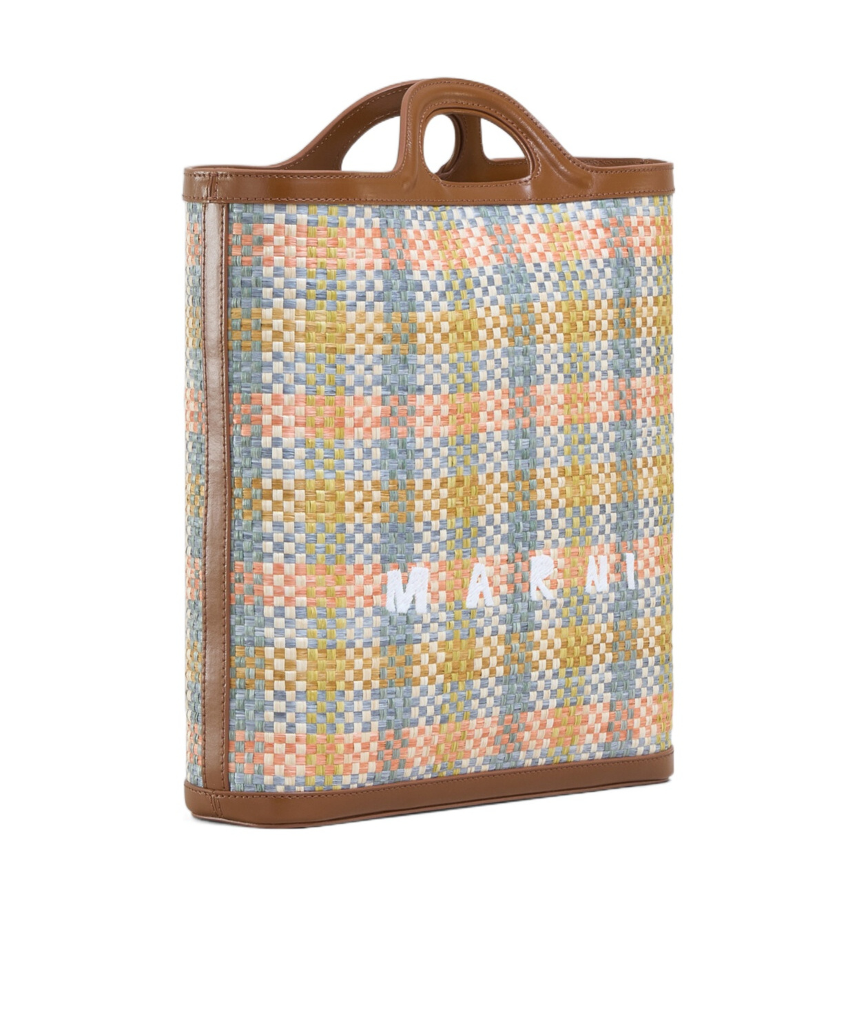 Marni Woven Tote Bag In Multicolor