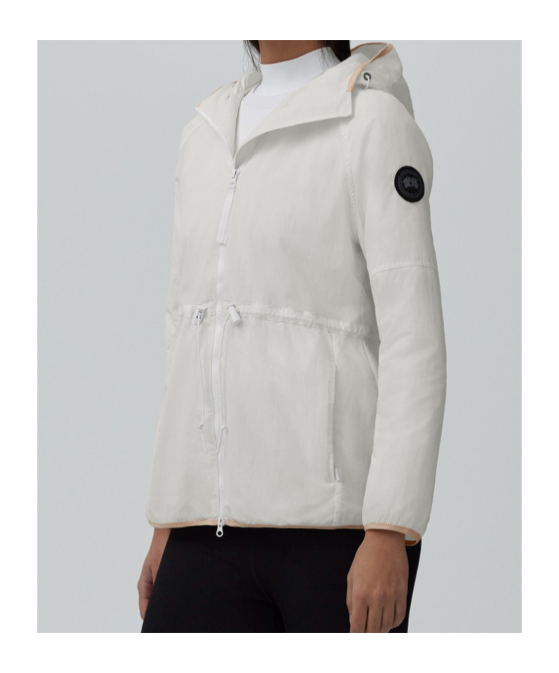 Canada Goose Logo Windproof Jacket In White