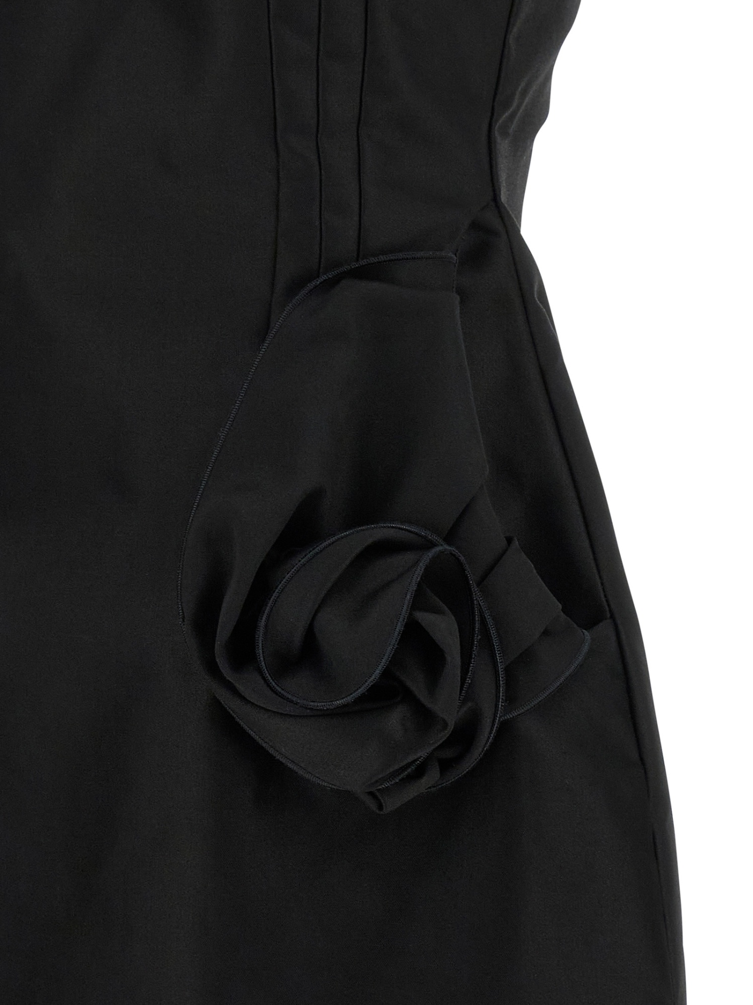 Magda Butrym Floral Embellished Scoop Neckline Sleeveless Dress In Black