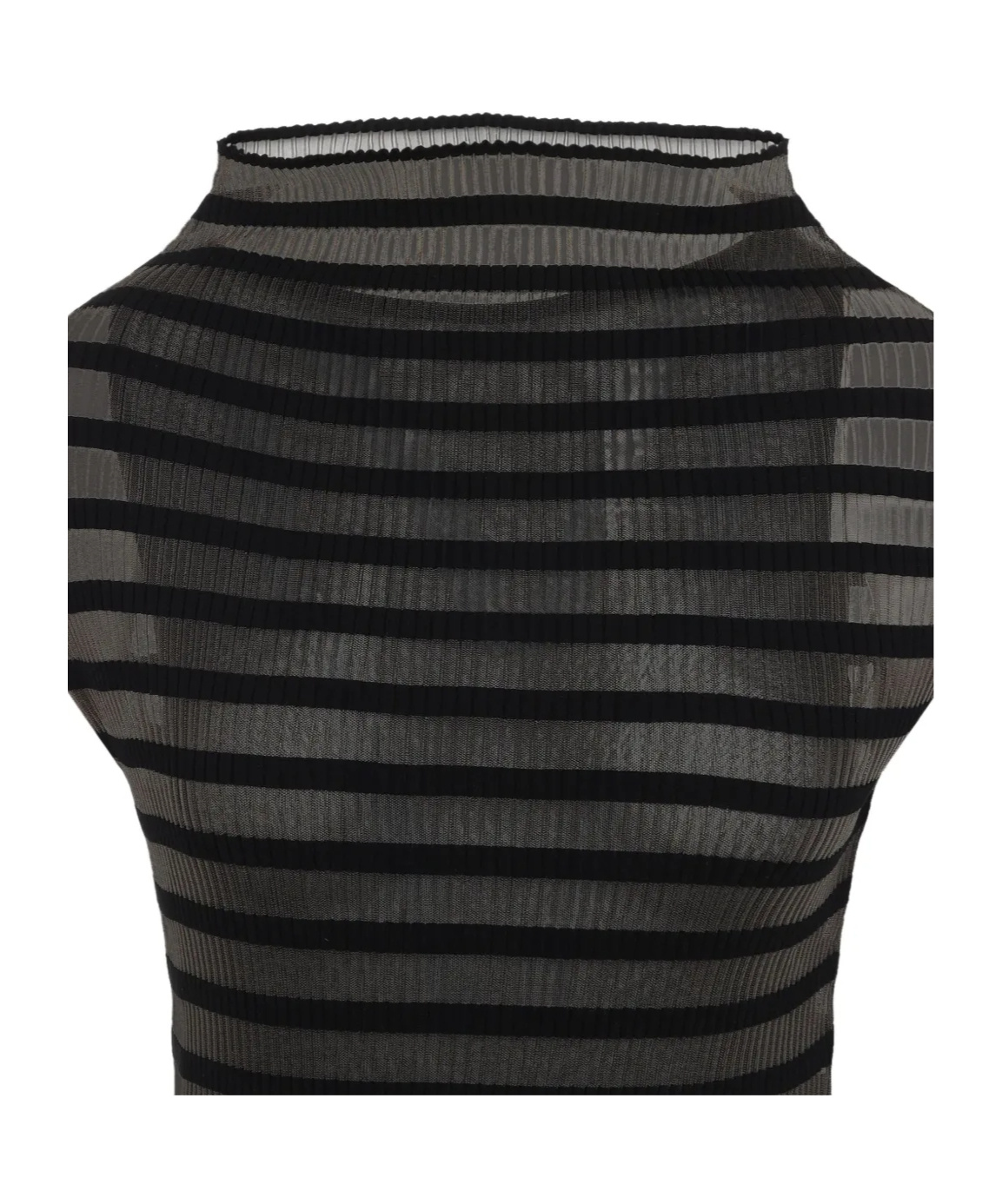 Shop Jean Paul Gaultier Striped Maxi Dress In Black