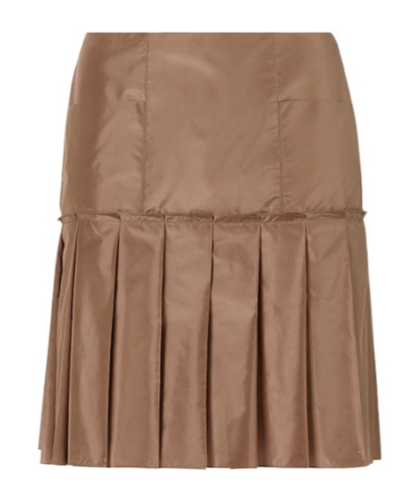 Fendi Pleated Skirt In Brown