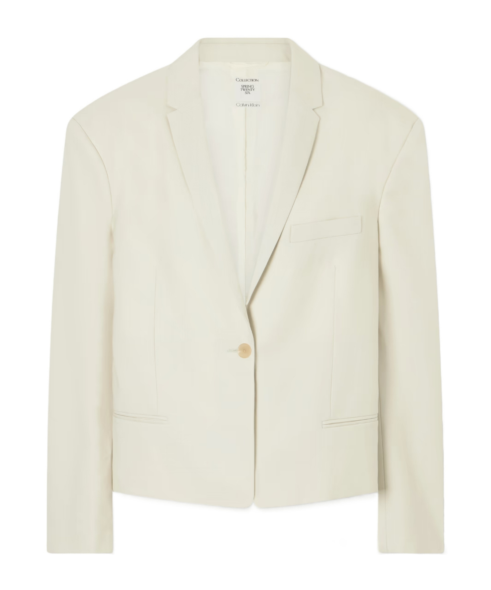 Calvin Klein Wool-twill Blazer In White