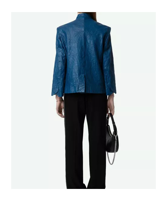 Zadig & Voltaire Long-sleeved Leather Jacket