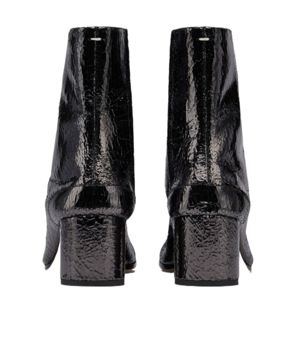 Maison Margiela Tabi Mirror Boots Woman Dark Grey In Black