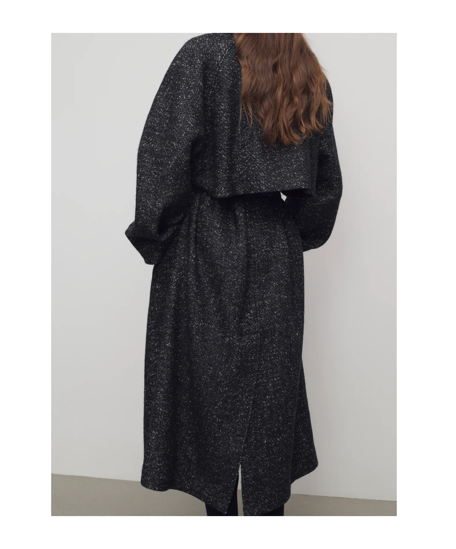 The Row Macaria Double-breasted Coat In Black