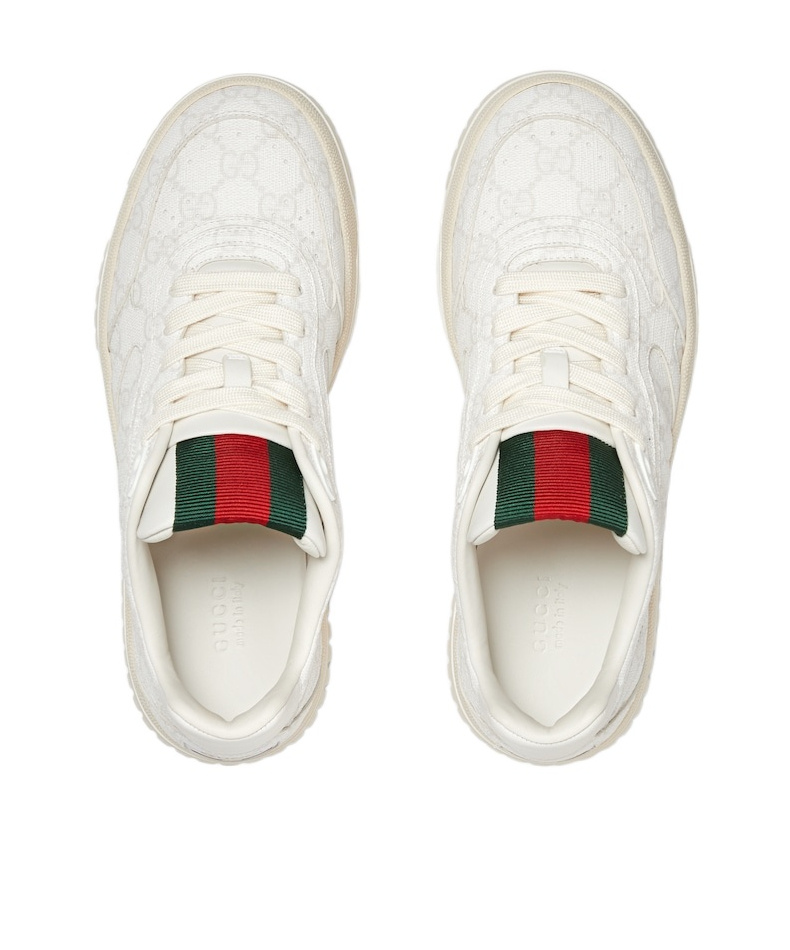 Shop Gucci Women's Re-web Sneaker In White