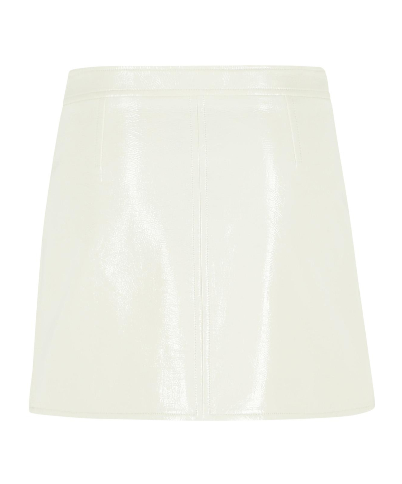 Courrèges A-line Mini Skirt In Neutral