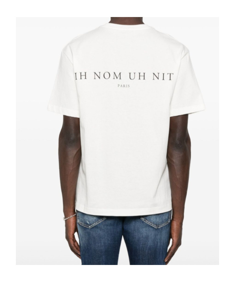 Ih Nom Uh Nit Future Mask Graphic Crewneck T-shirt In White