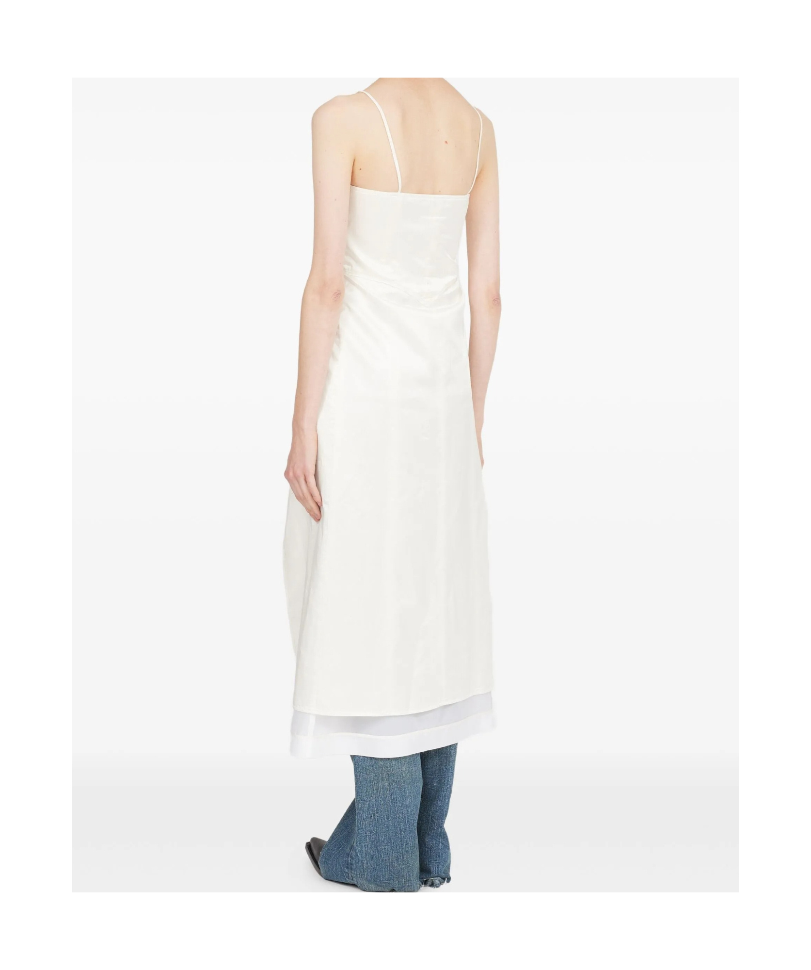 Shop Mm6 Maison Margiela Sleeveless Midi Dress