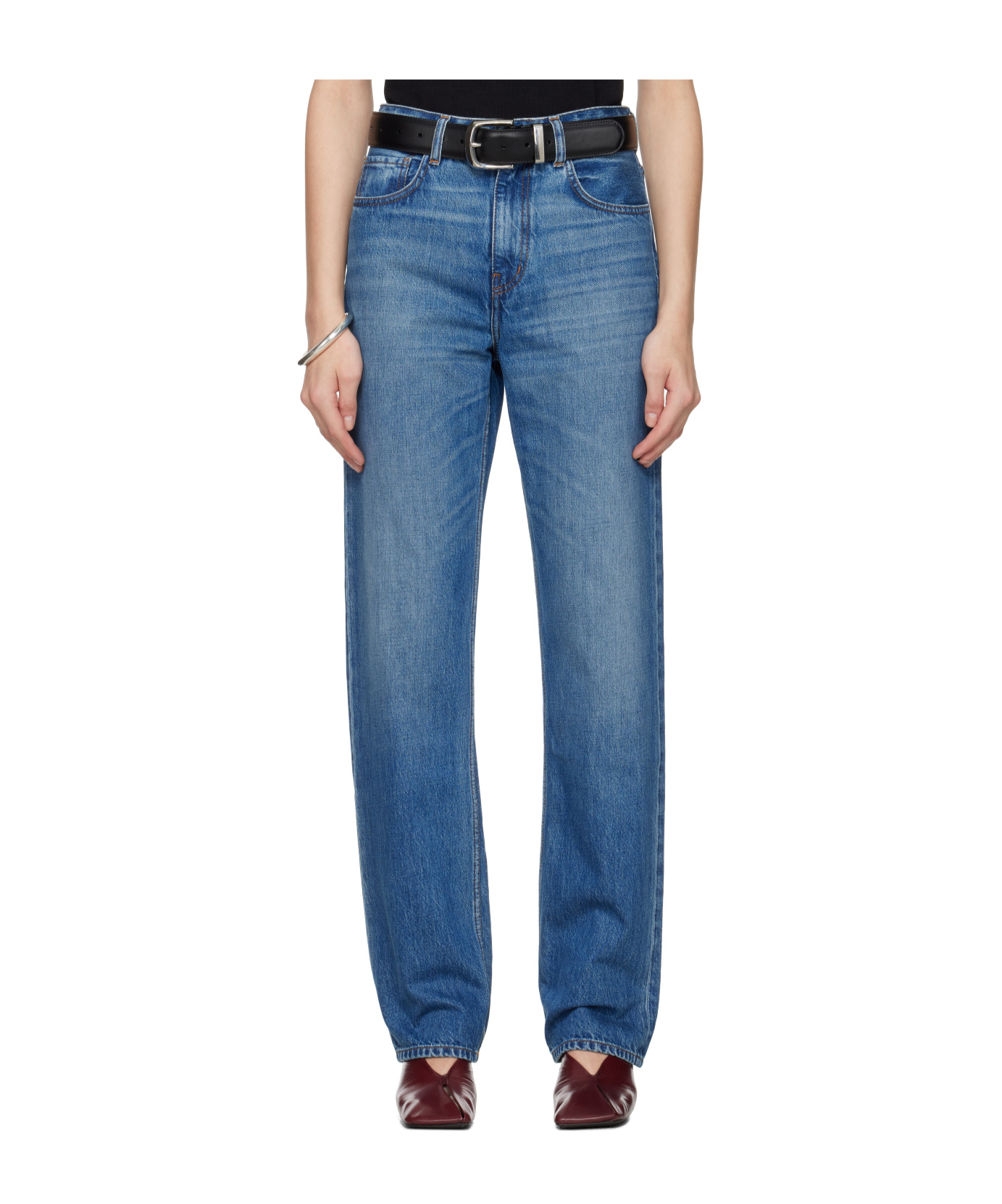 Kallmeyer Blue Farah Classic Bootcut Jeans In Blue