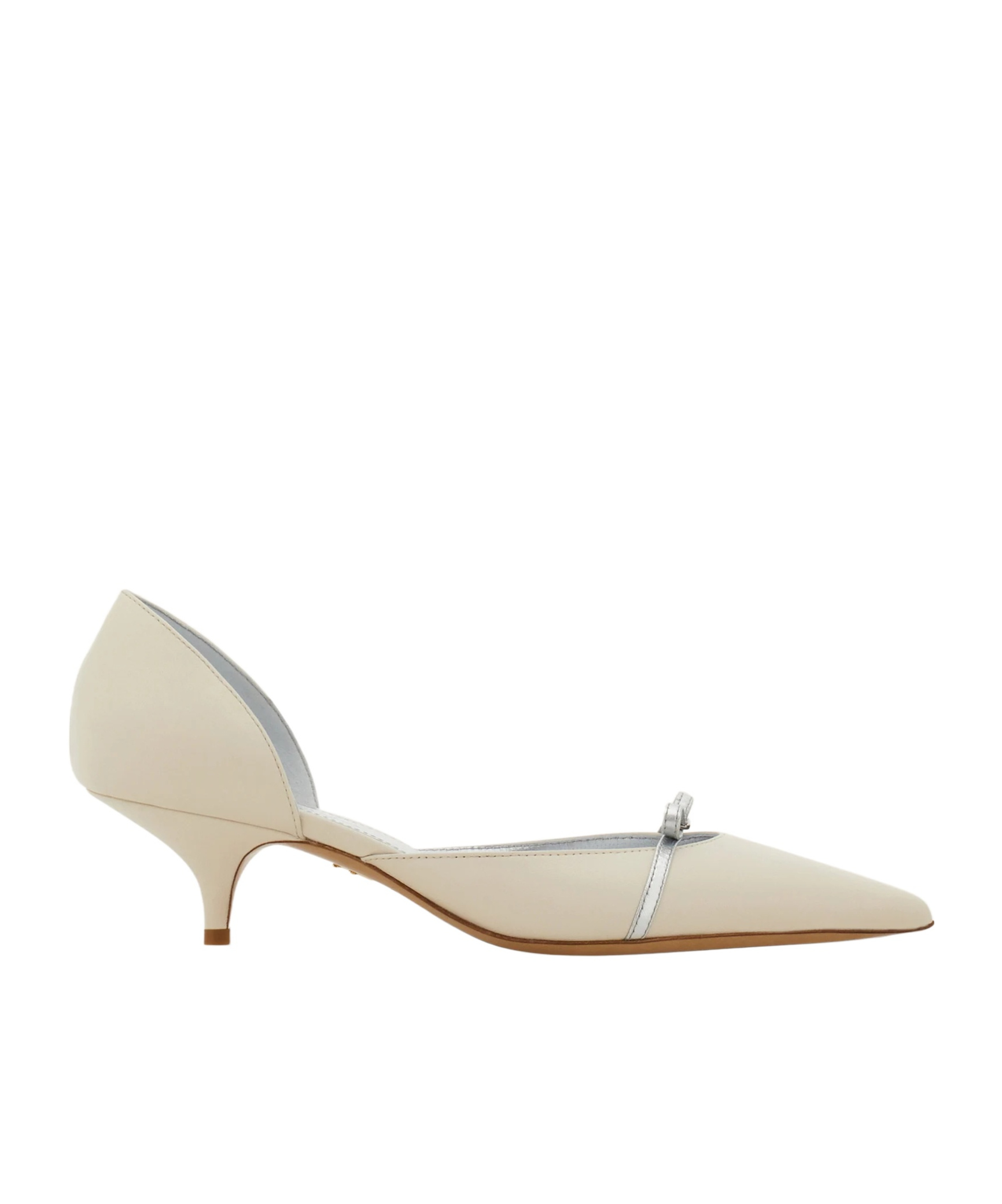 Ferragamo Kitten-leg-pumps Mit Spitzer Kappe In Neutral