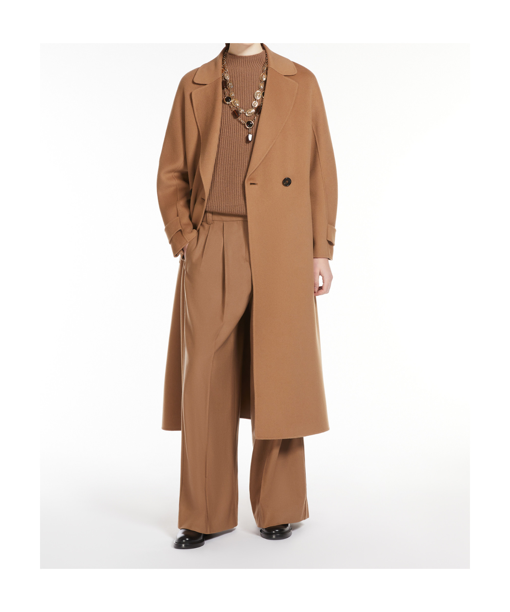 Shop Max Mara Wool And Cashmere Sweaters In Brown