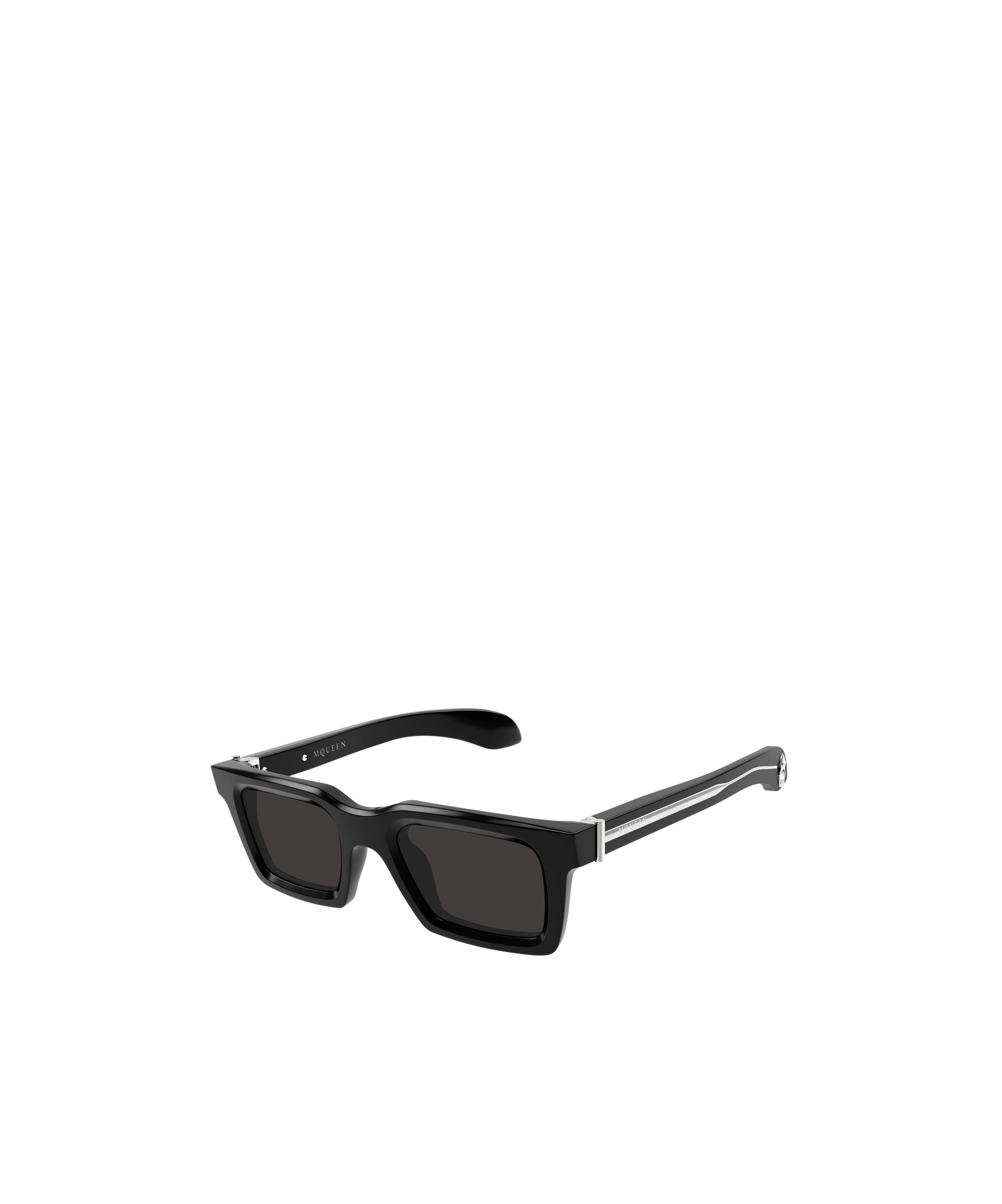 Alexander Mcqueen Square Sunglasses In Black