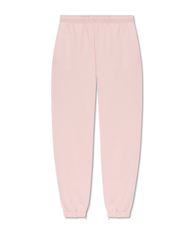 Lacoste Elastic Waist Sweatpants In Pink