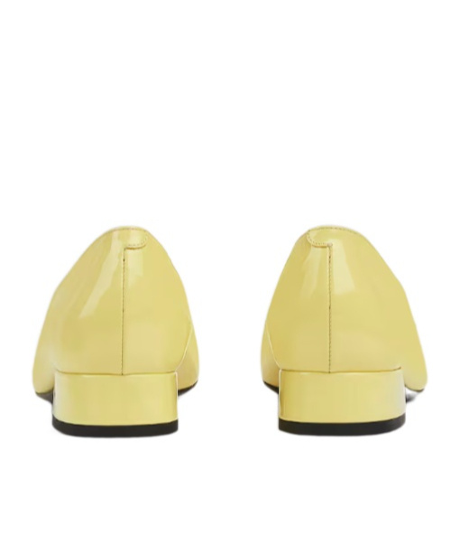 Gucci Women's Ballet Flat With Half Horsebit In Yellow