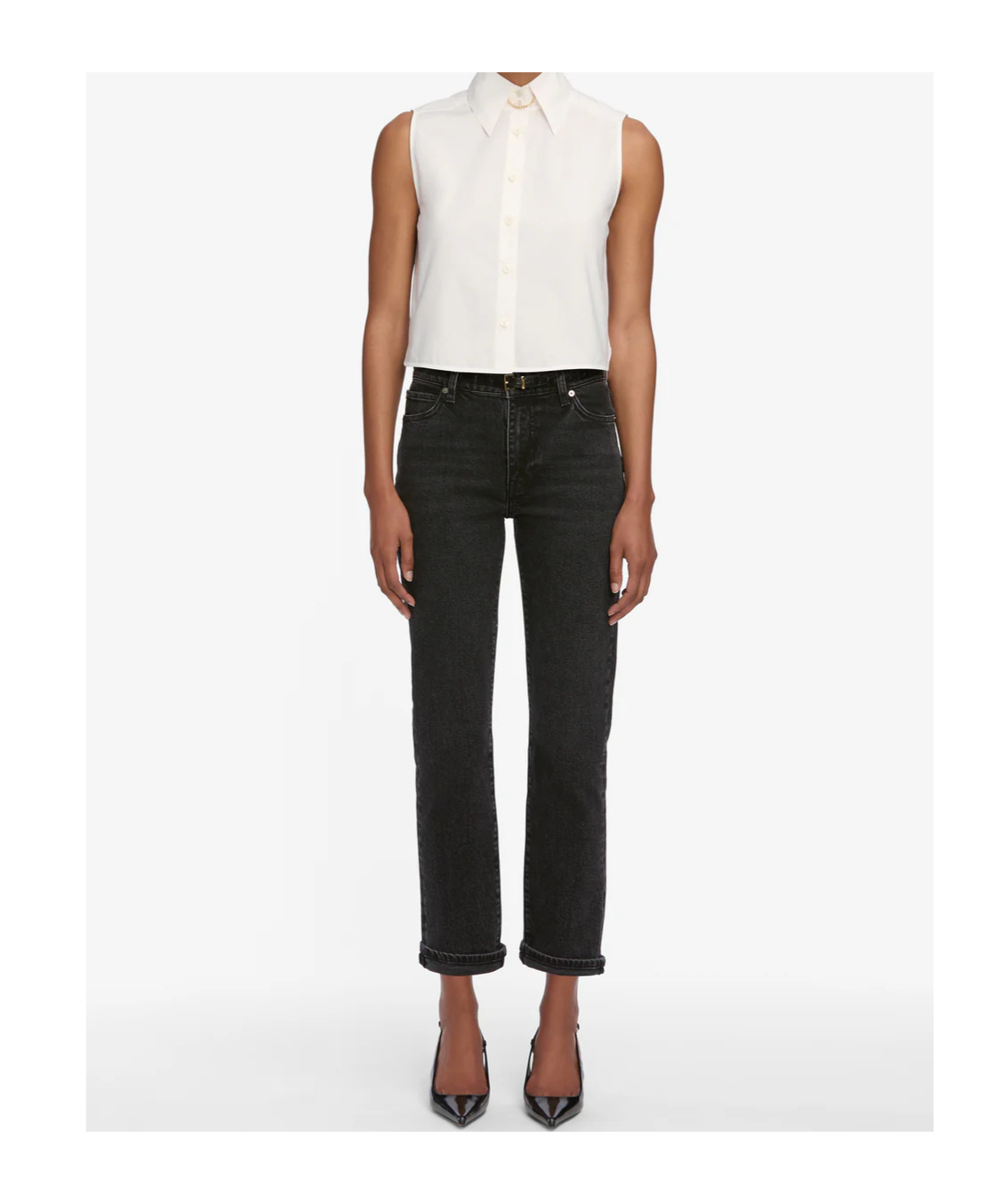 Frame Mid-rise Slim-fit Jeans In Brown