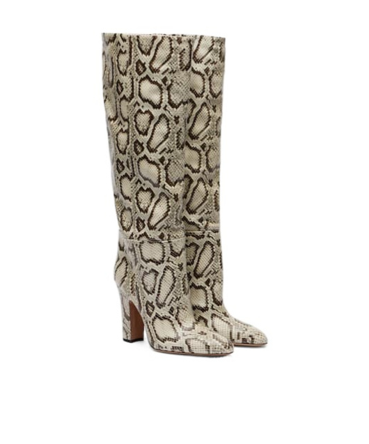 Paris Texas Leather Knee-high Boots In Multi