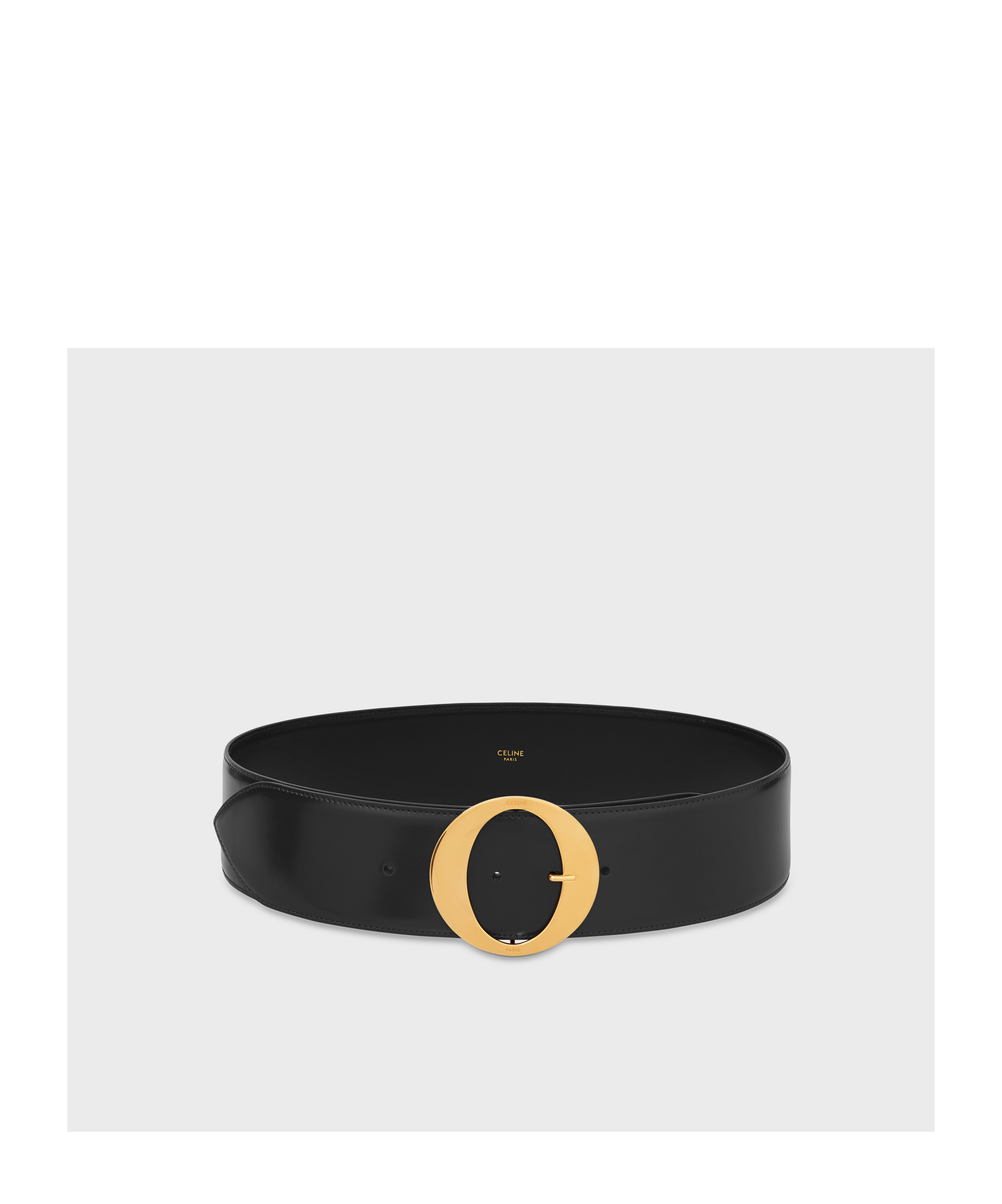 Celine Bc-12 Taurillon Belt In Black