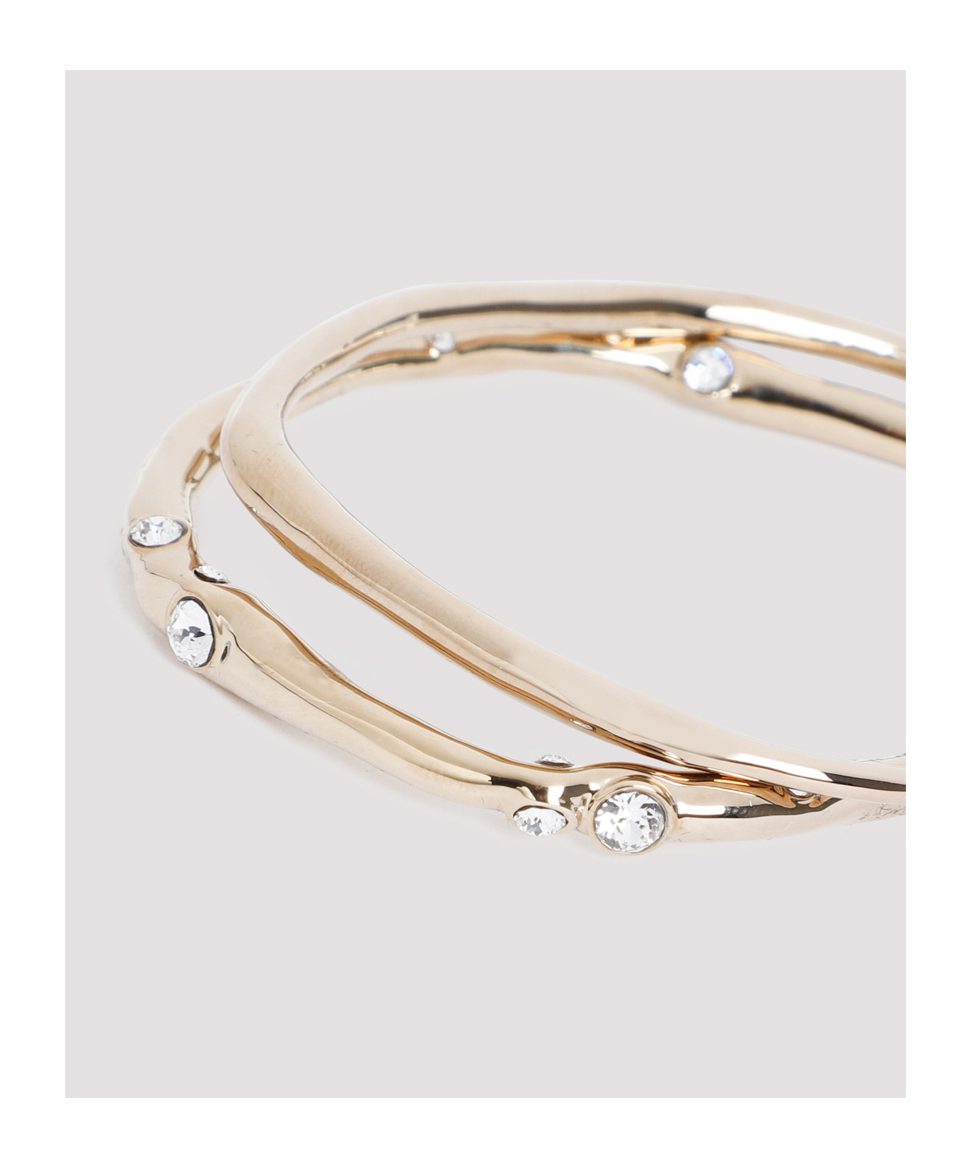 Dries Van Noten Crystal-embellished Irregular Bracelet In Gold
