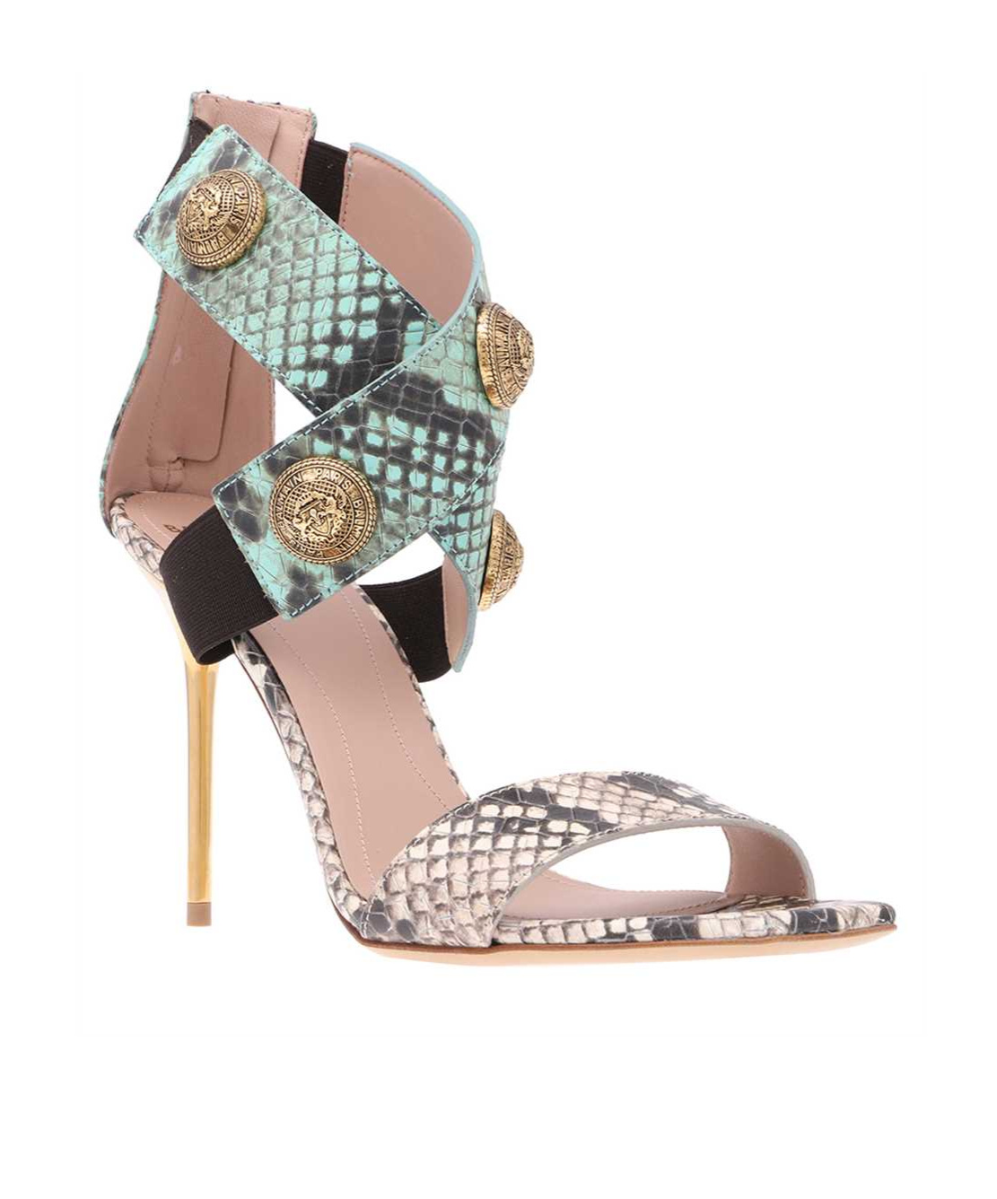 BALMAIN OPEN-TOED HIGH-HEELED SANDALS