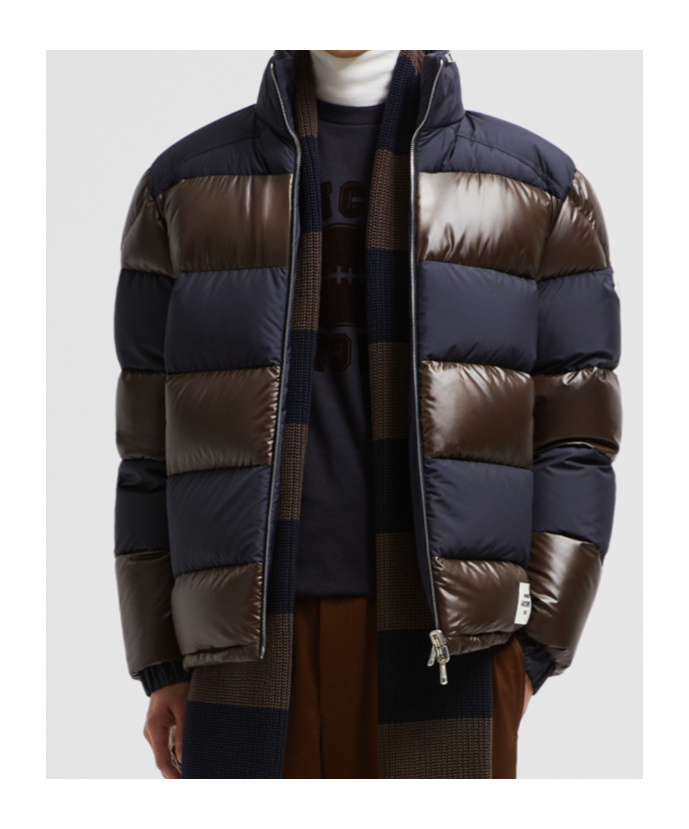 Moncler Peclet Reversible Short Down Jacket, Men, Multicolour, Size: 5 In Blue