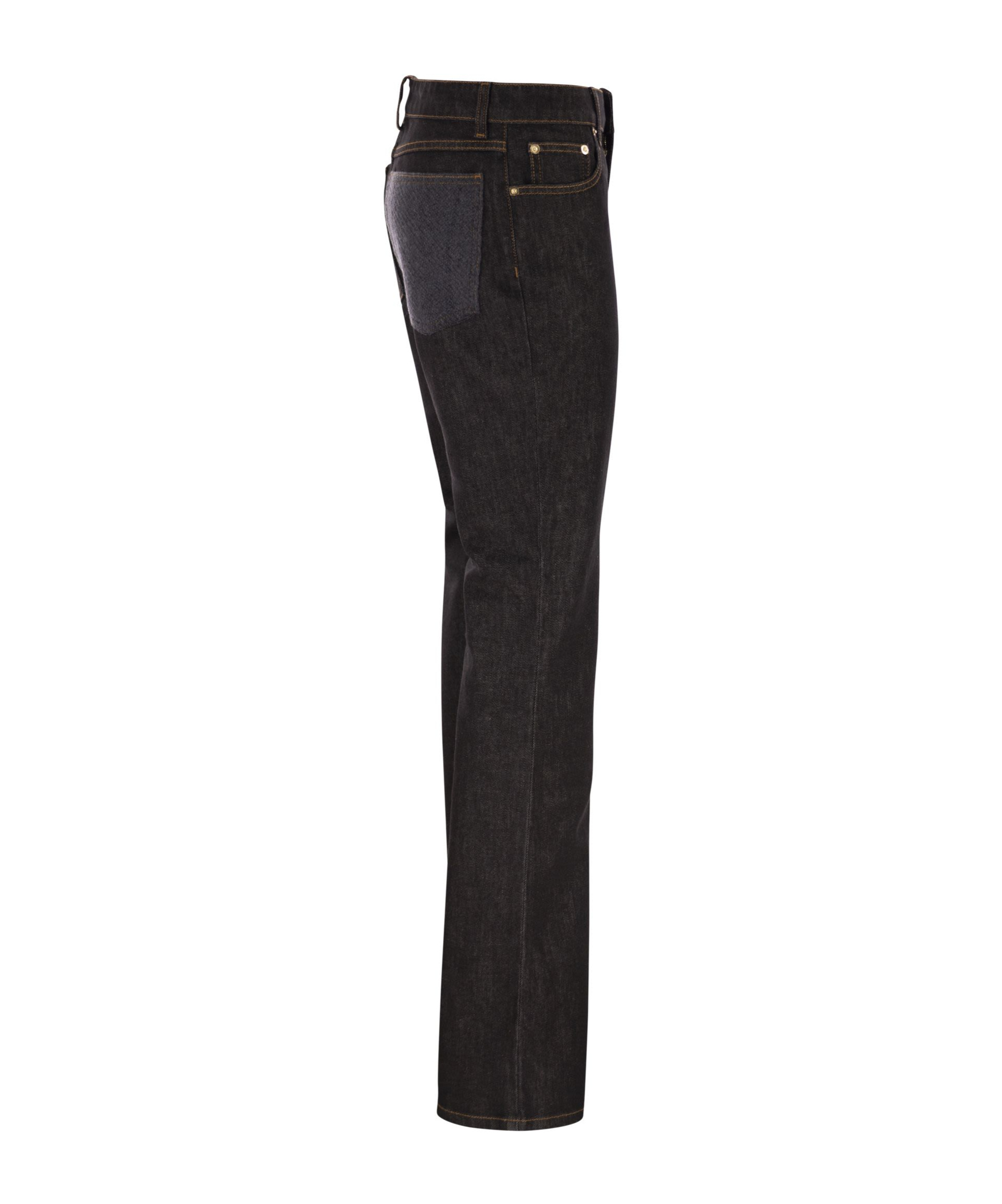Fabiana Filippi 5-pocket Denim Trousers With Flare In Black