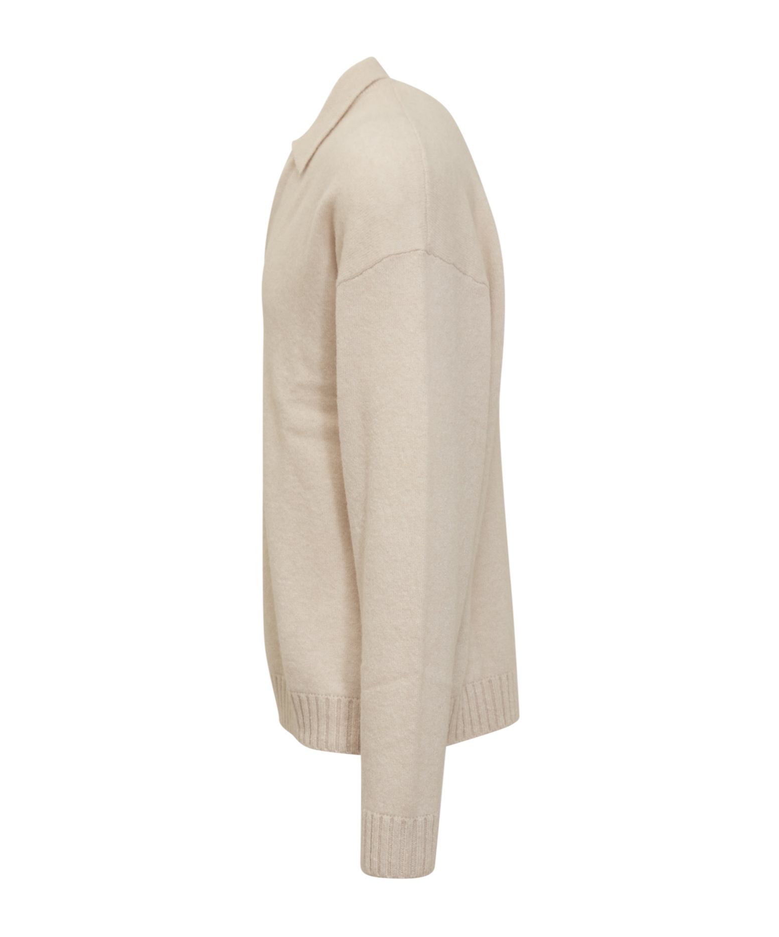 LANEUS BRUSHED-FINISH POLO SWEATER