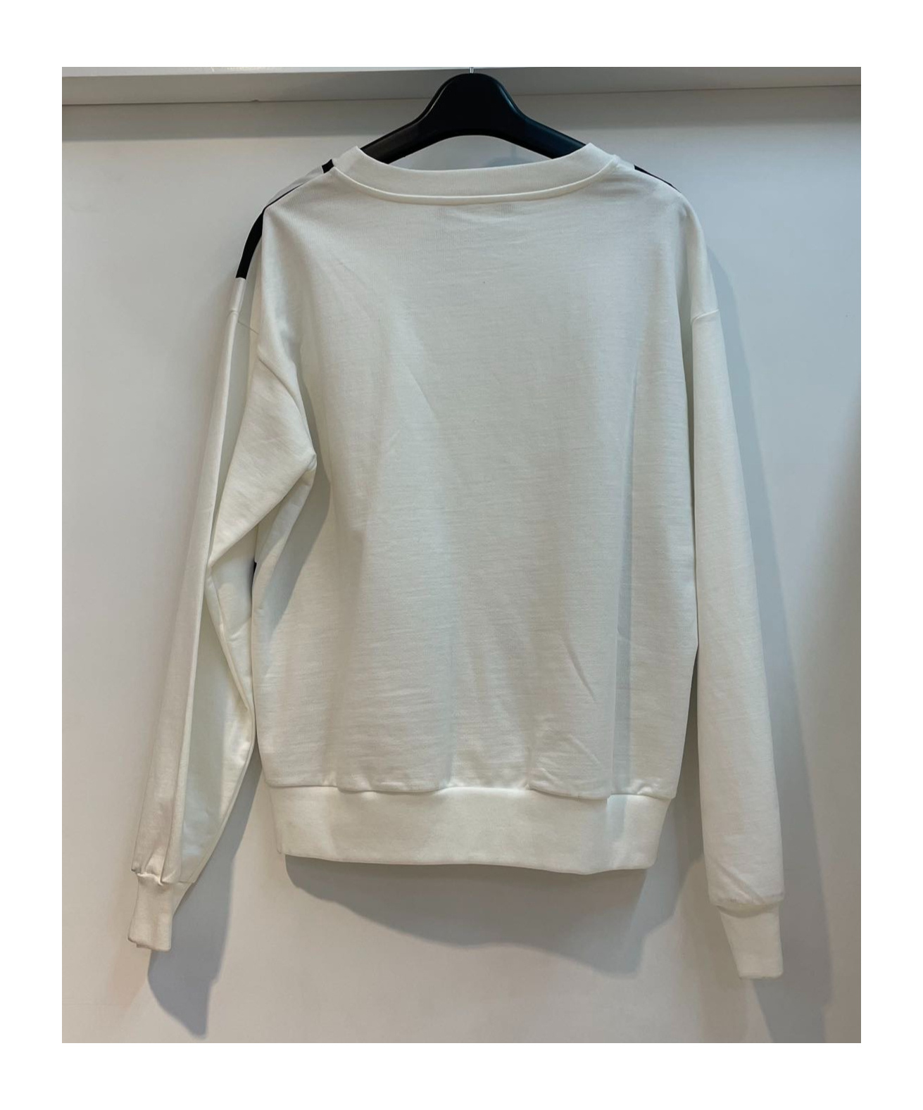 Moschino Round Collar Logo Sweater In Gray