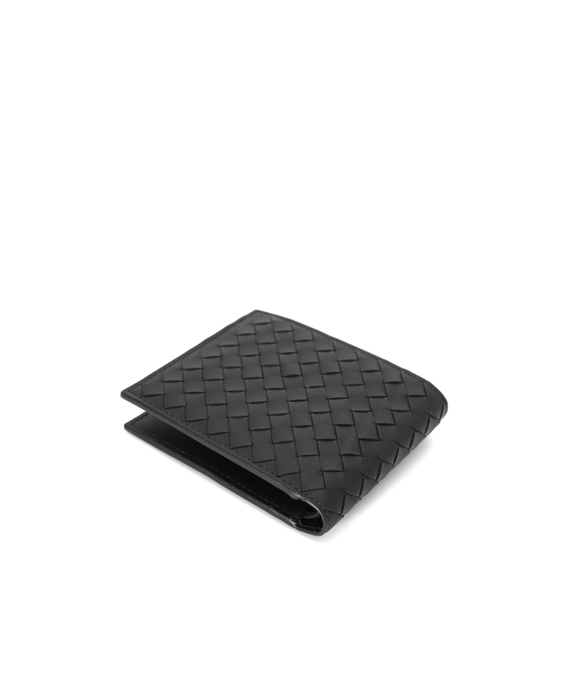 Bottega Veneta Logo Wallet In Black