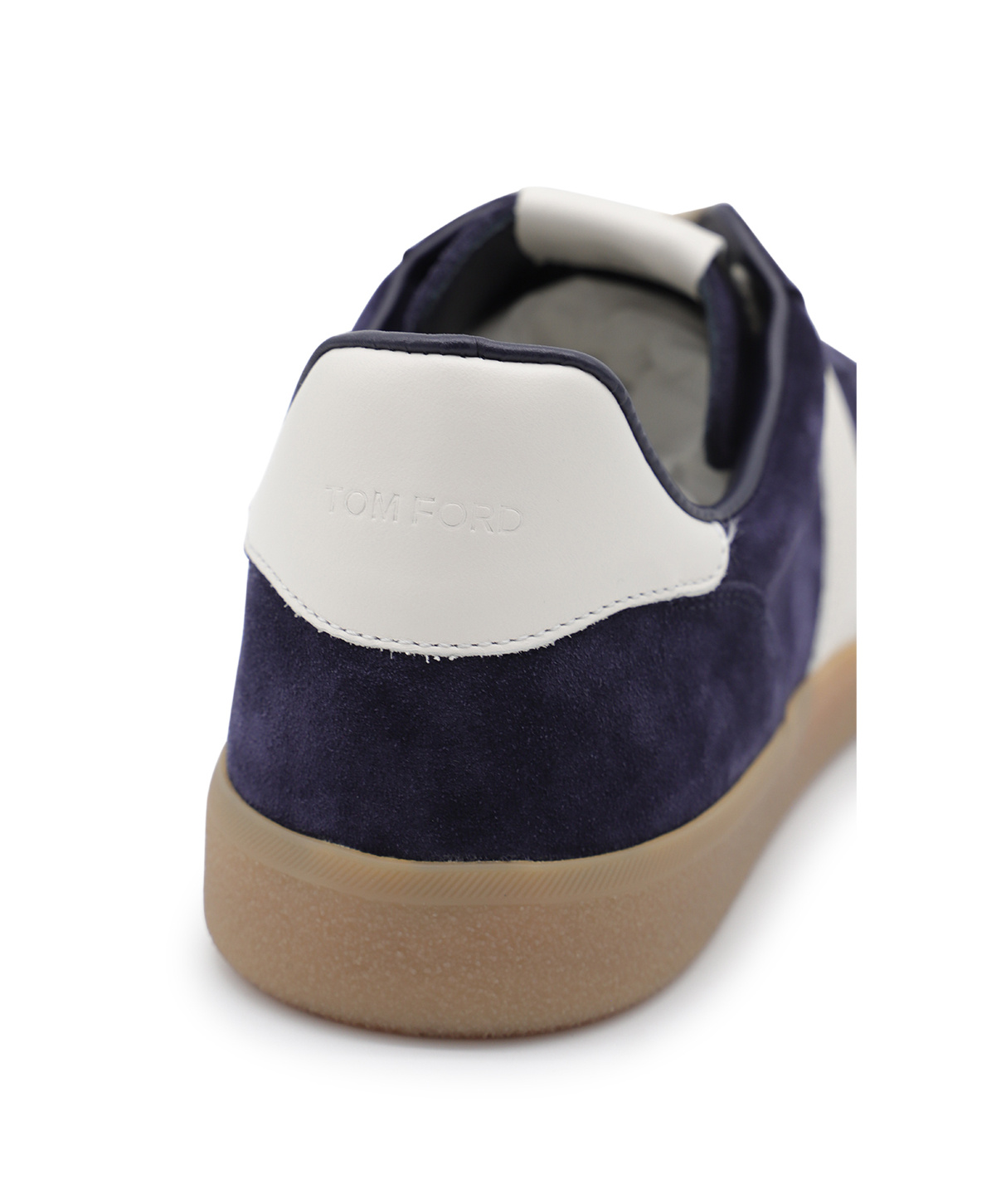 Tom Ford Round Toe Sneakers In Blue