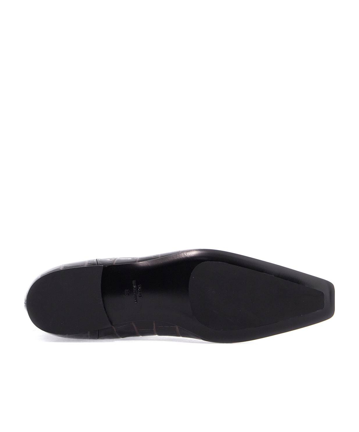 Totême Imitation Alligator Ankle Boots In Black