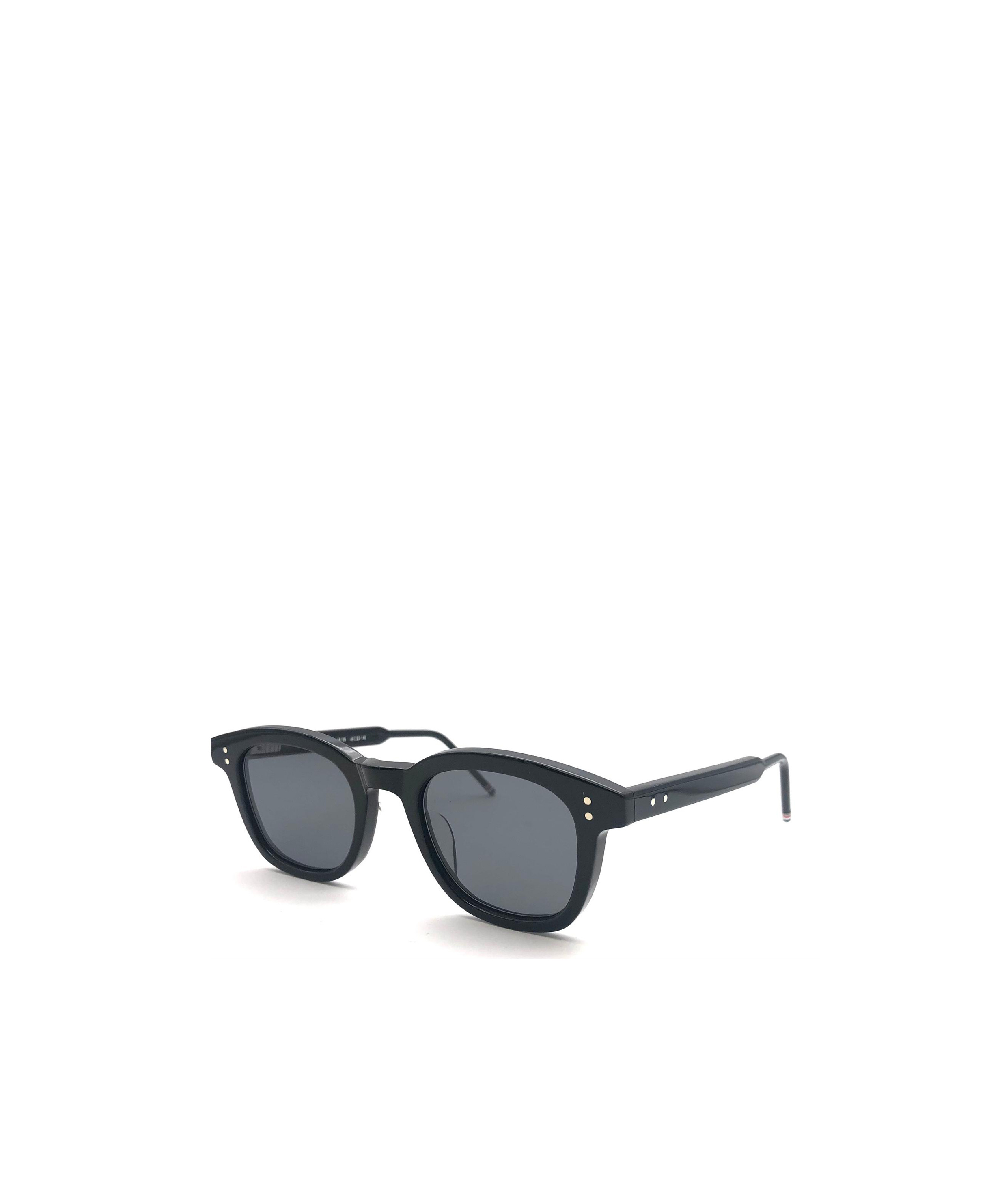Thom Browne Rectangular Frame Sunglasses In Gray