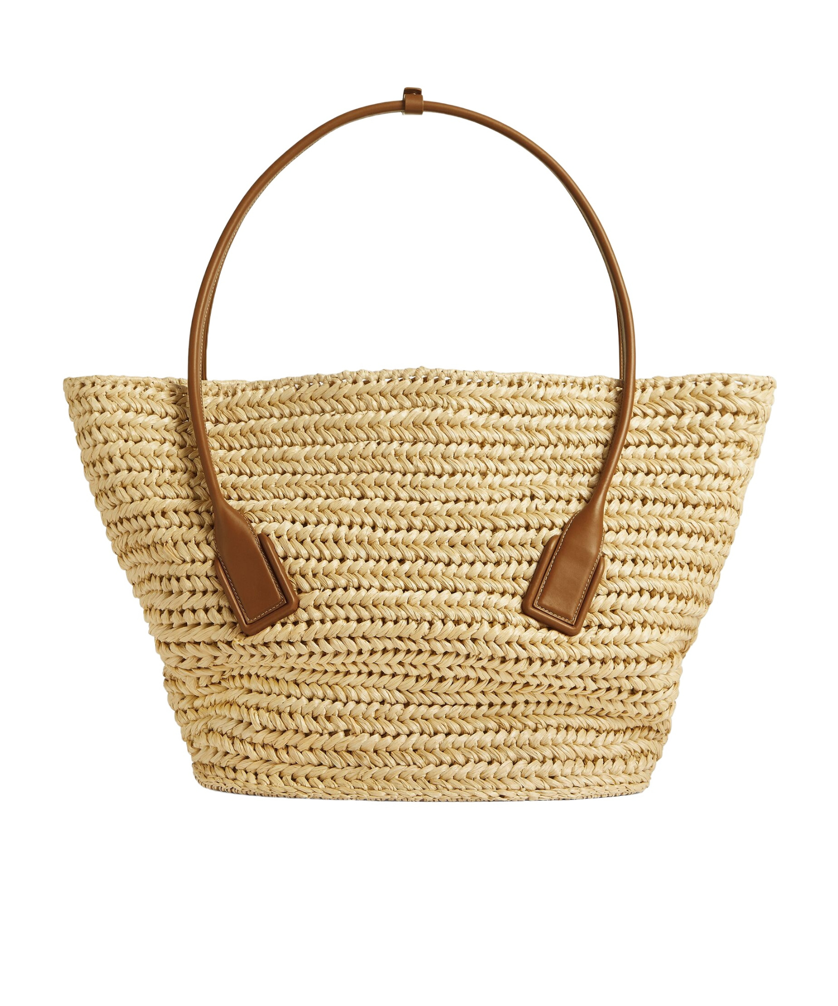 Bottega Veneta Arco Raffia Tote Bag