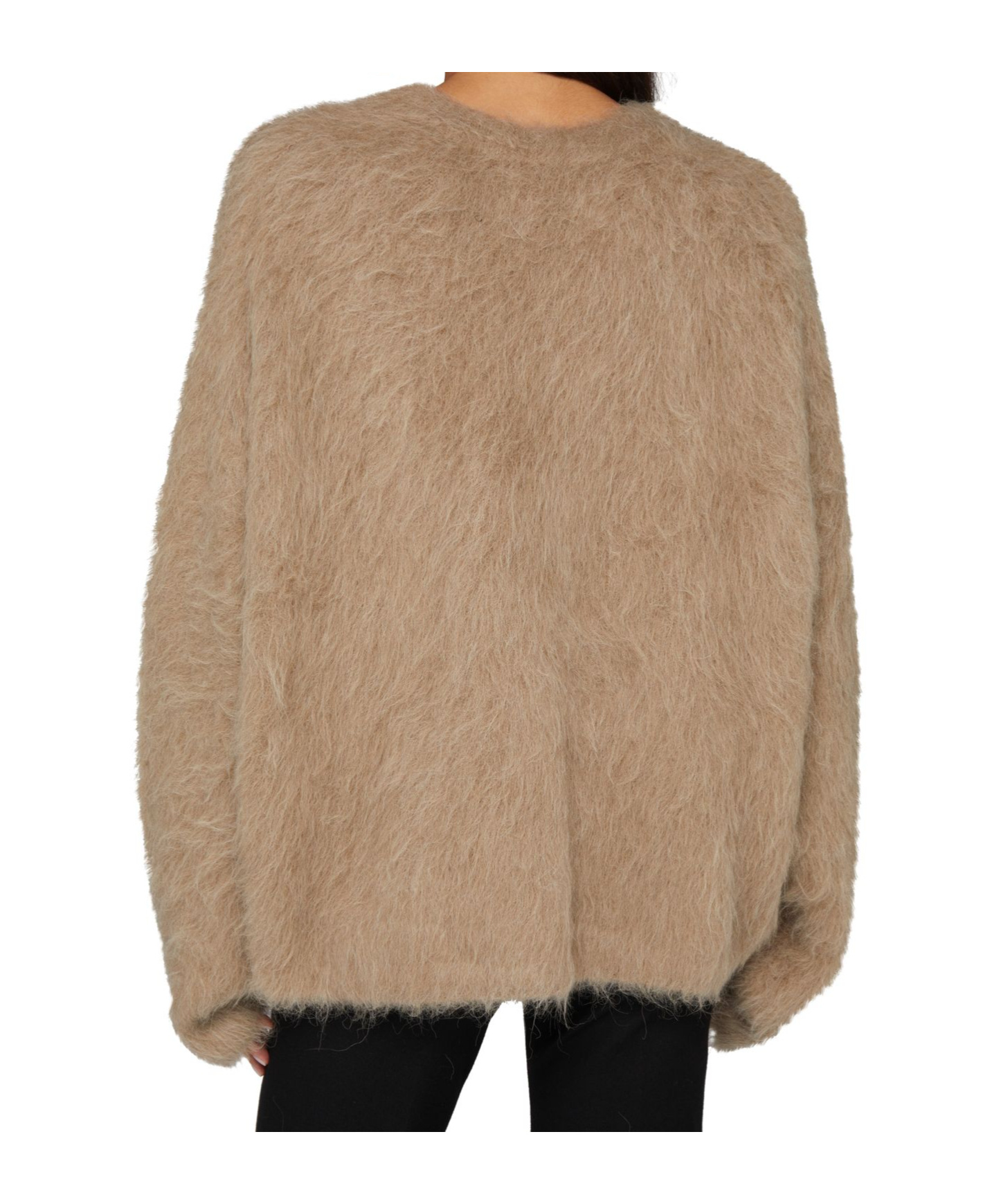 Totême Long Sleeve Sweater In Brown