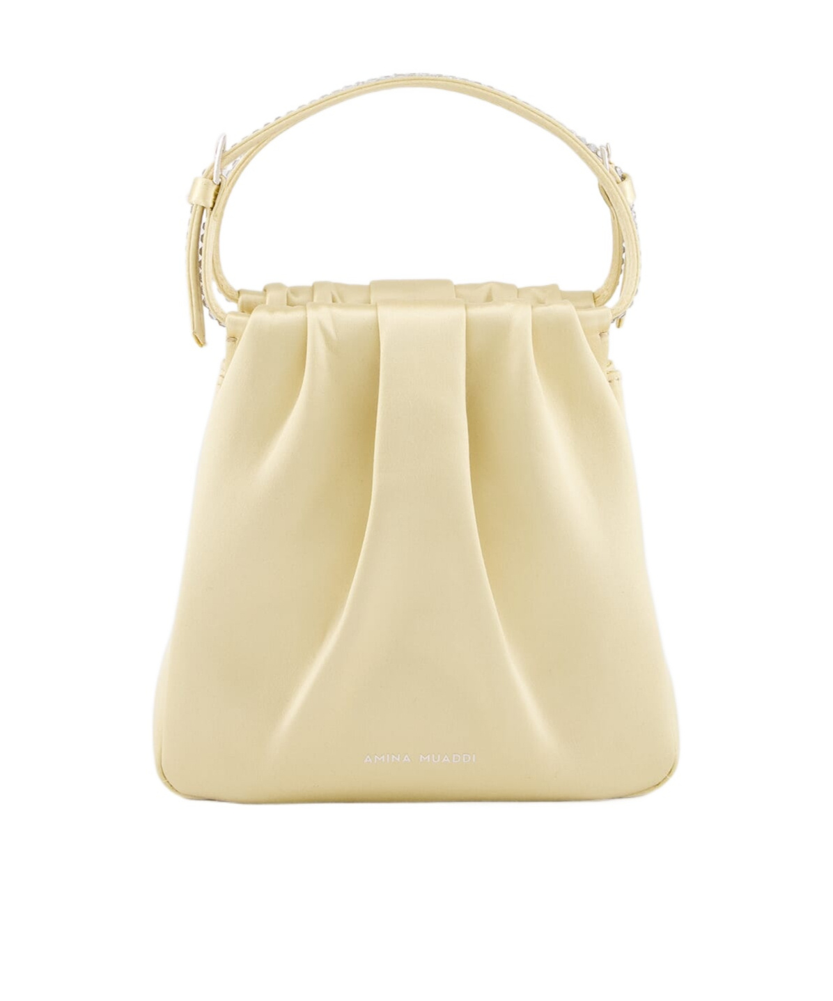 Amina Muaddi Double-handle Handbag In Nude