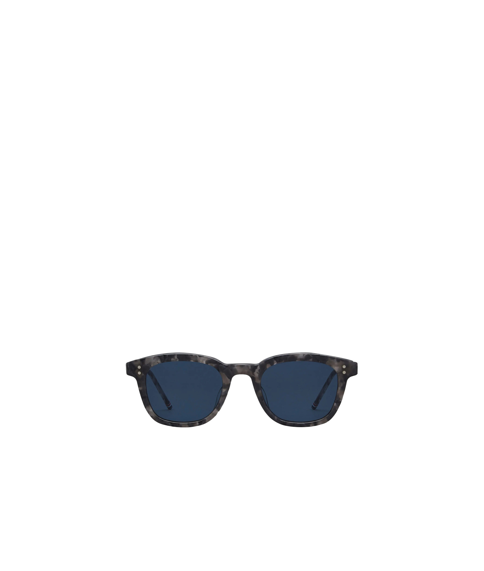 Thom Browne Tortoiseshell Rectangular-frame Sunglasses In Blue