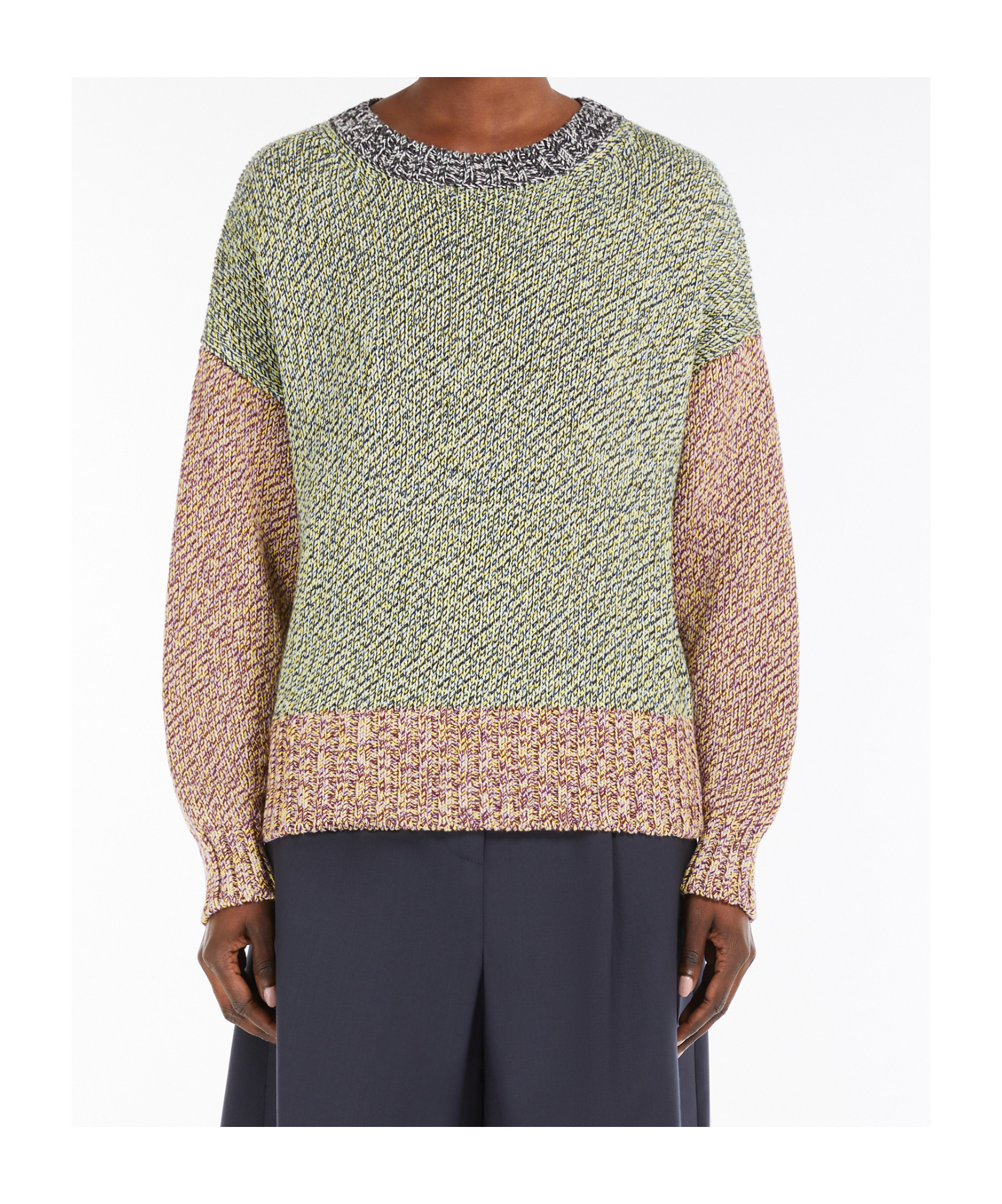 Weekend Max Mara Multicolor Lola Sweater In Nude