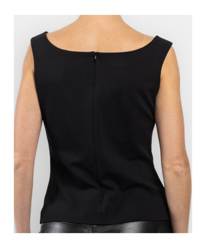 Magda Butrym Top With Flower Detail In Black