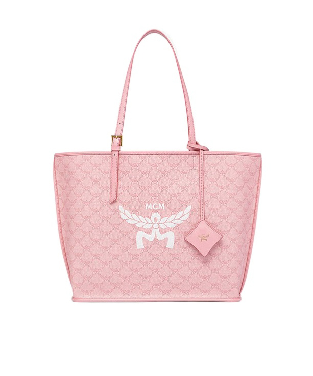 Mcm Himmel Tote Shoulder Bag In Pink