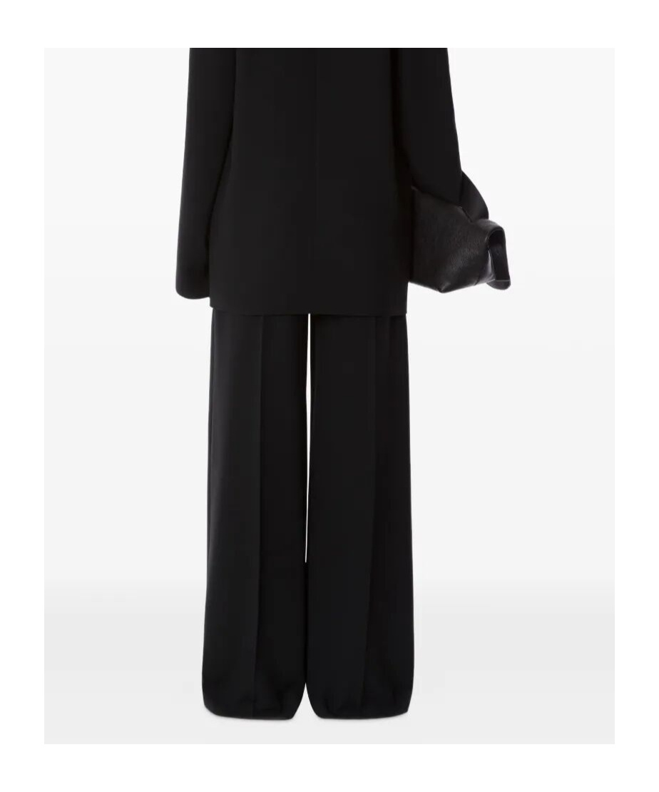 Alberta Ferretti Alberta Ferreti Cady Stretch Wide Leg Trousers In Black