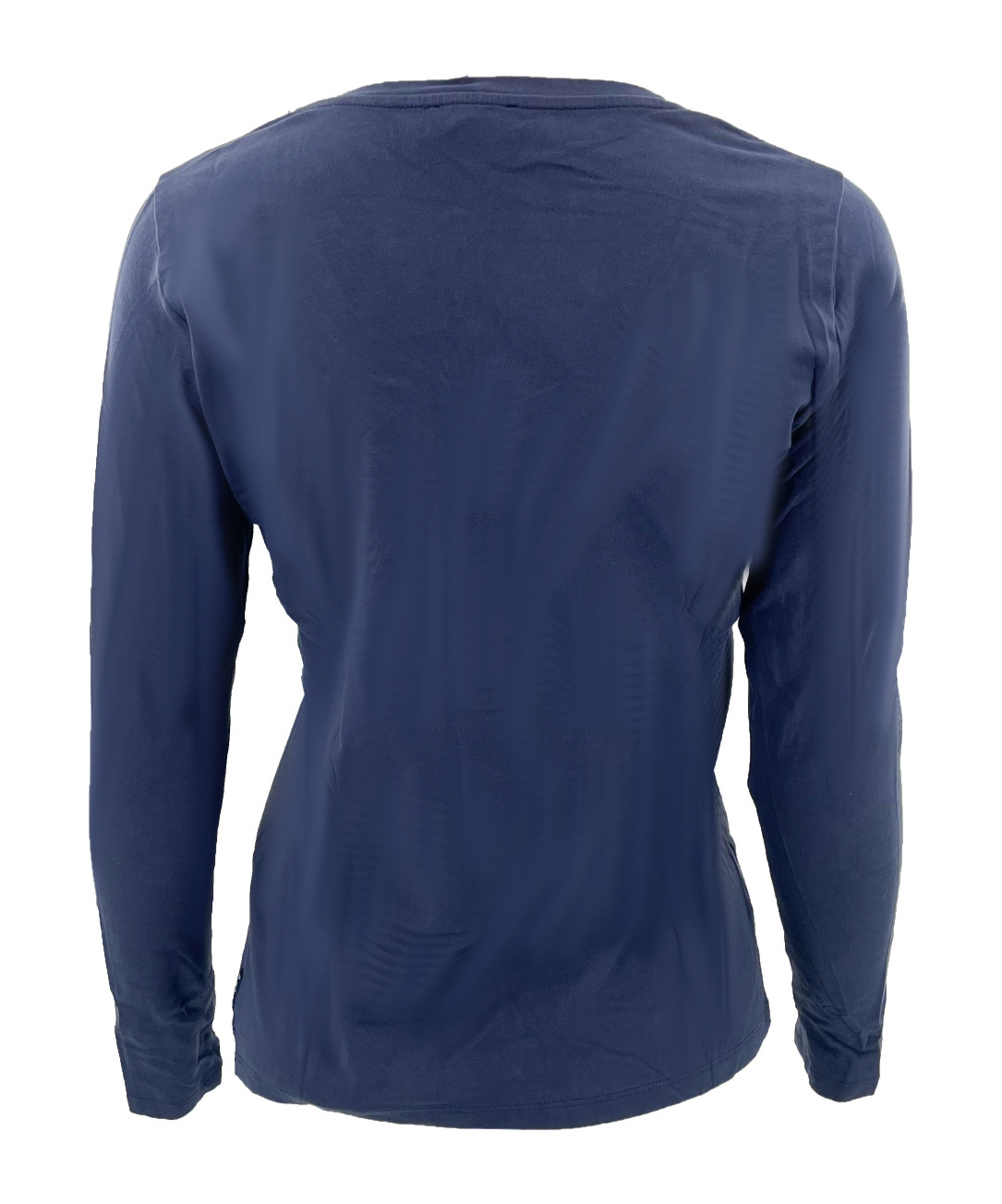 Armani Jeans V-neck Long-sleeved T-shirt In Blue