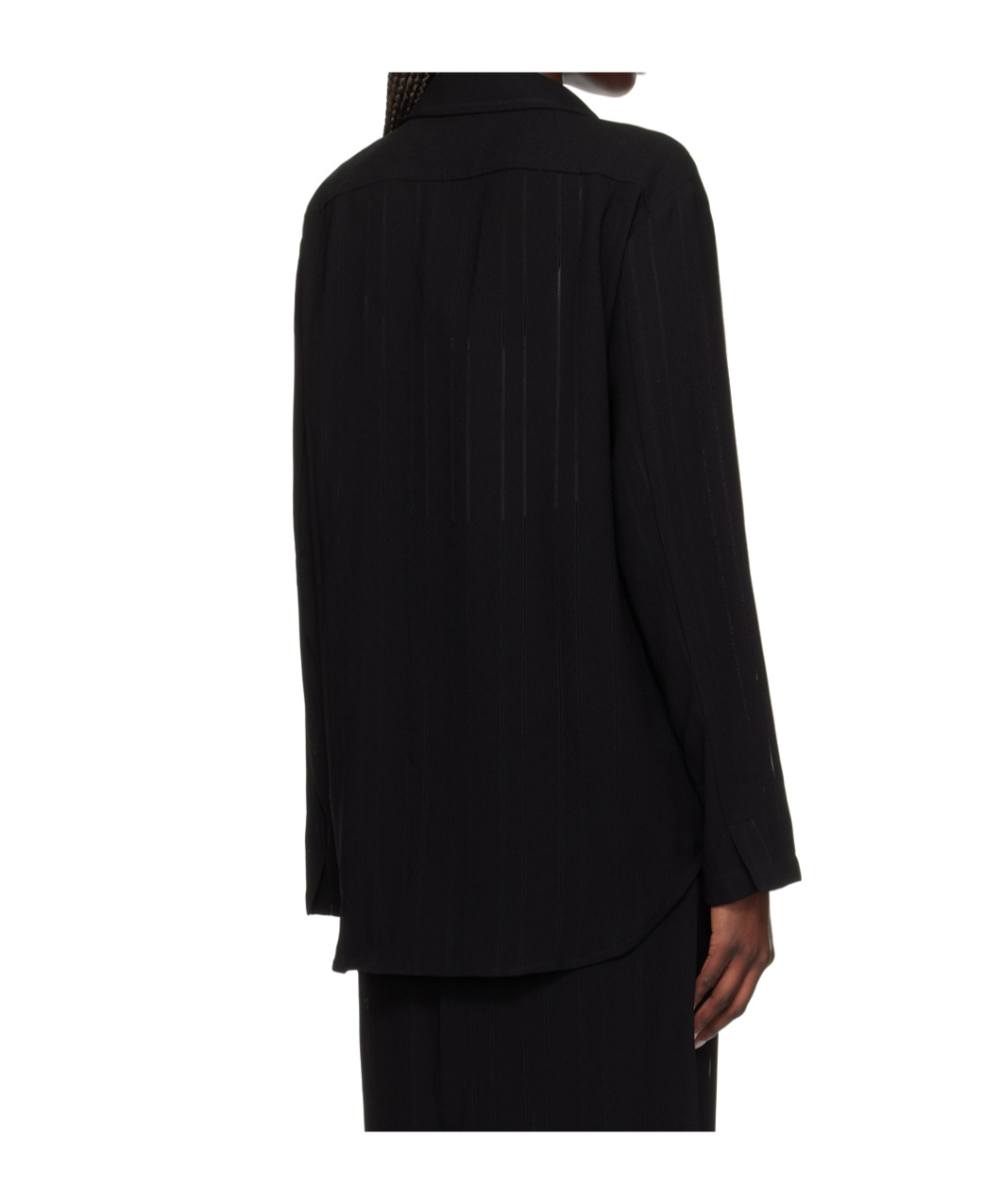 Paris Georgia Lapel Shirt In Black