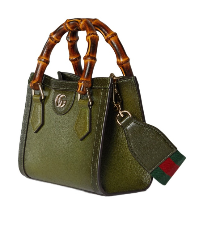 Gucci Diana Small Tote Bag In Green