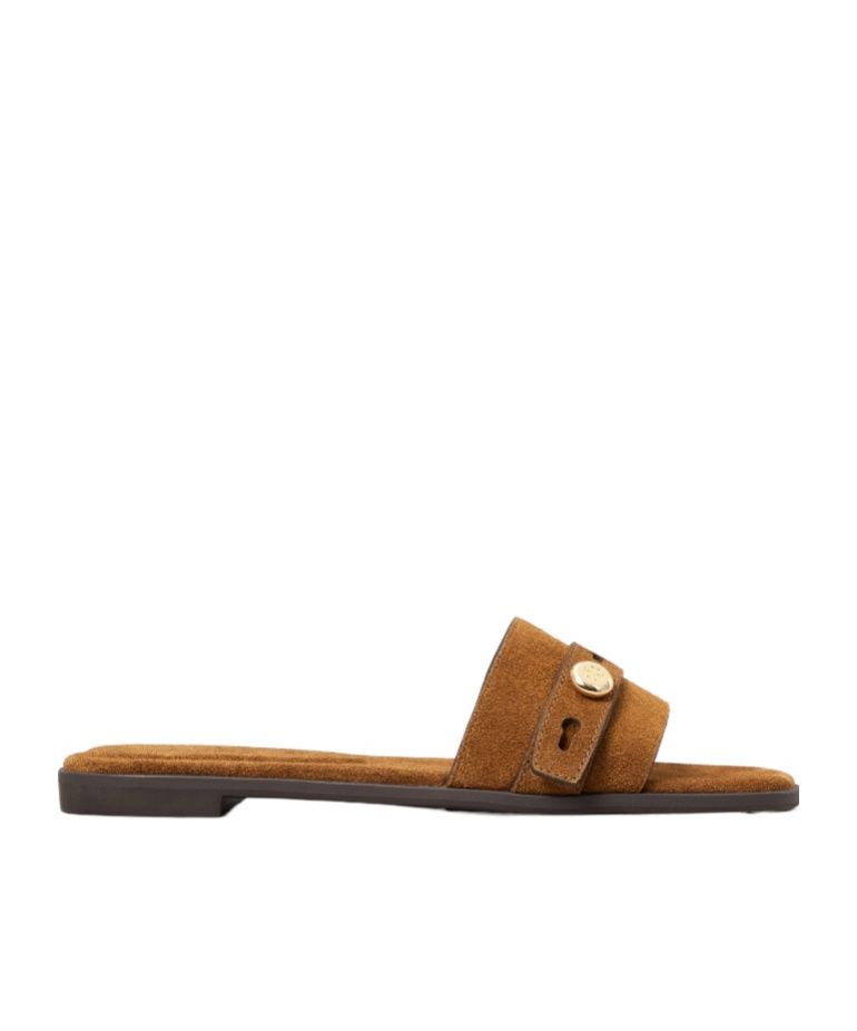 Tory Burch Romy Strap Button Slide In Multi
