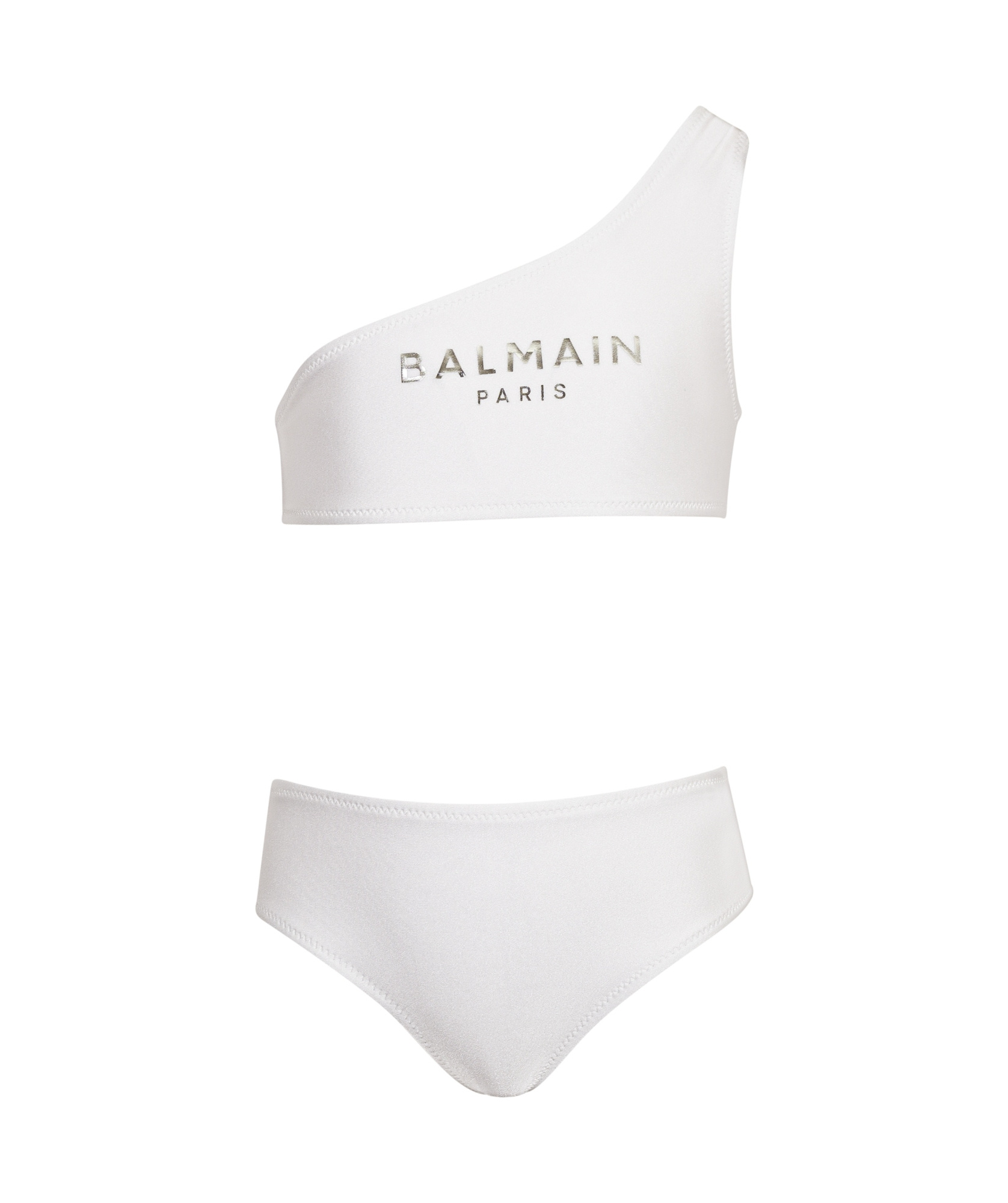 Balmain Logo-print Bikini In White