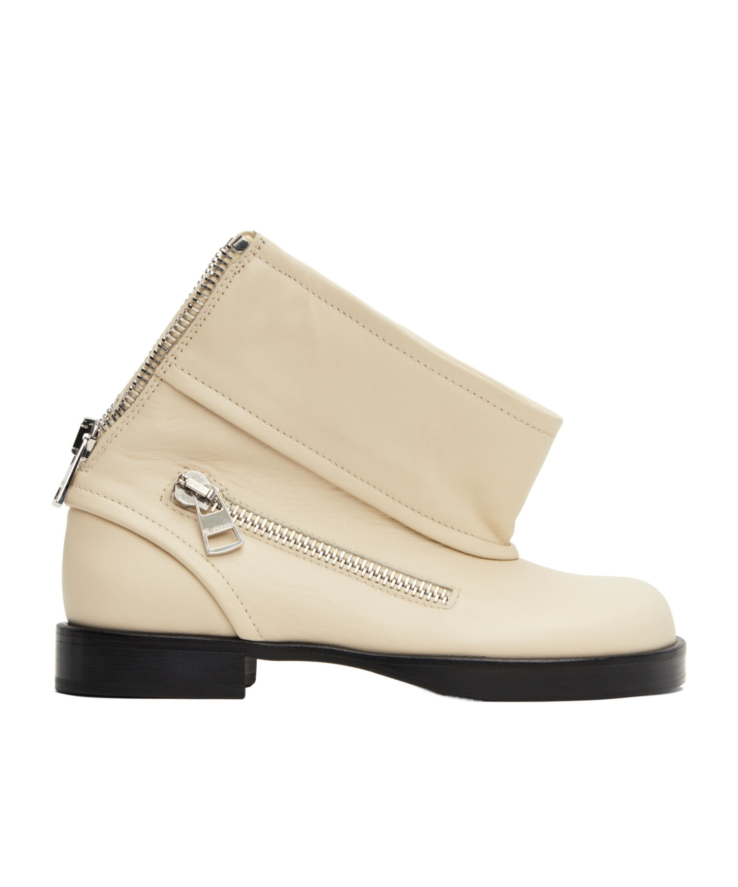 Jw Anderson Off-white Biker Boots In Neutral