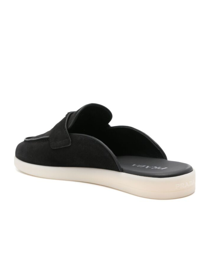 PRADA BAND-LOGO MULES